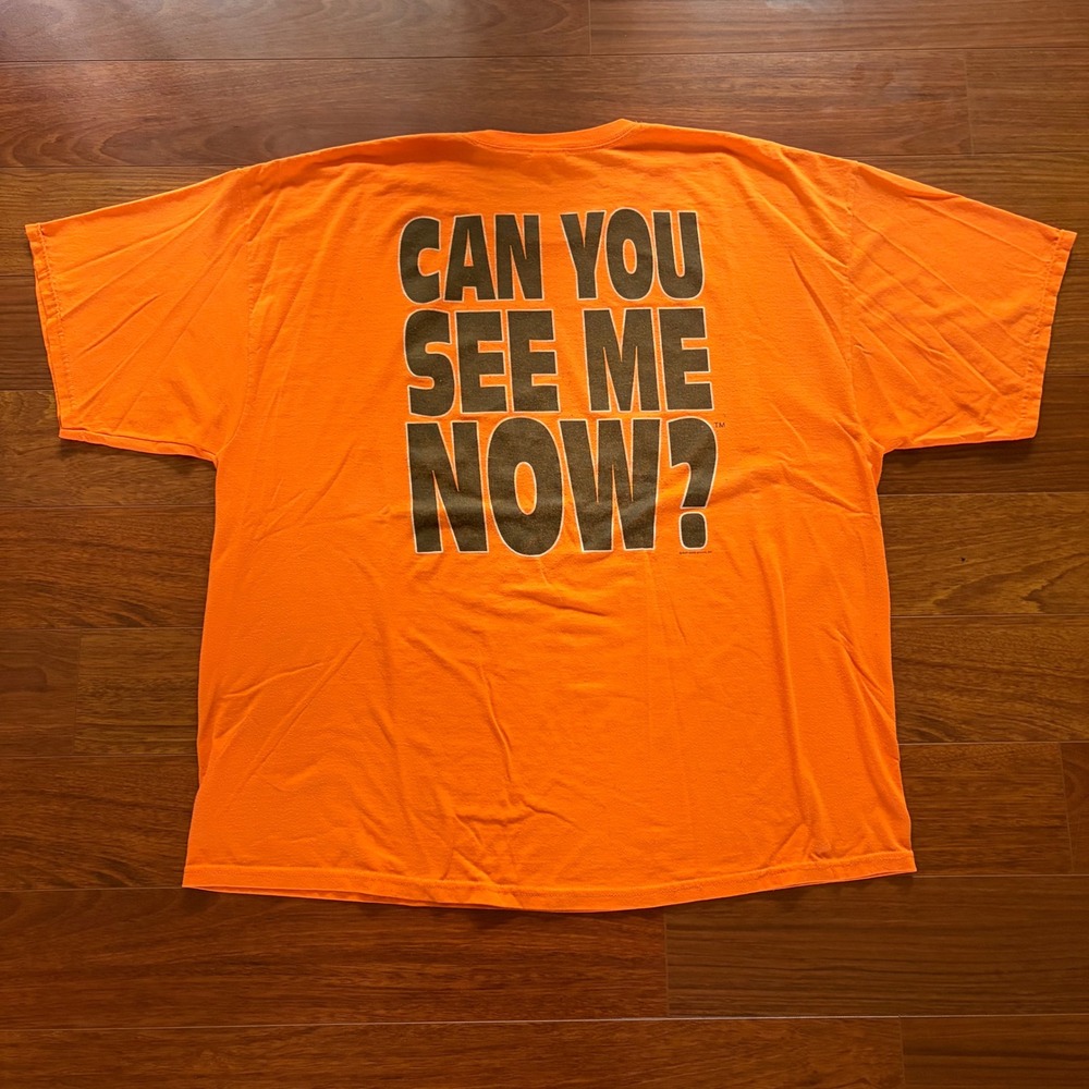 Gildan Bikers Against Dumb Drivers Orange T-Shirt Can You See Me Now Mens 3XL